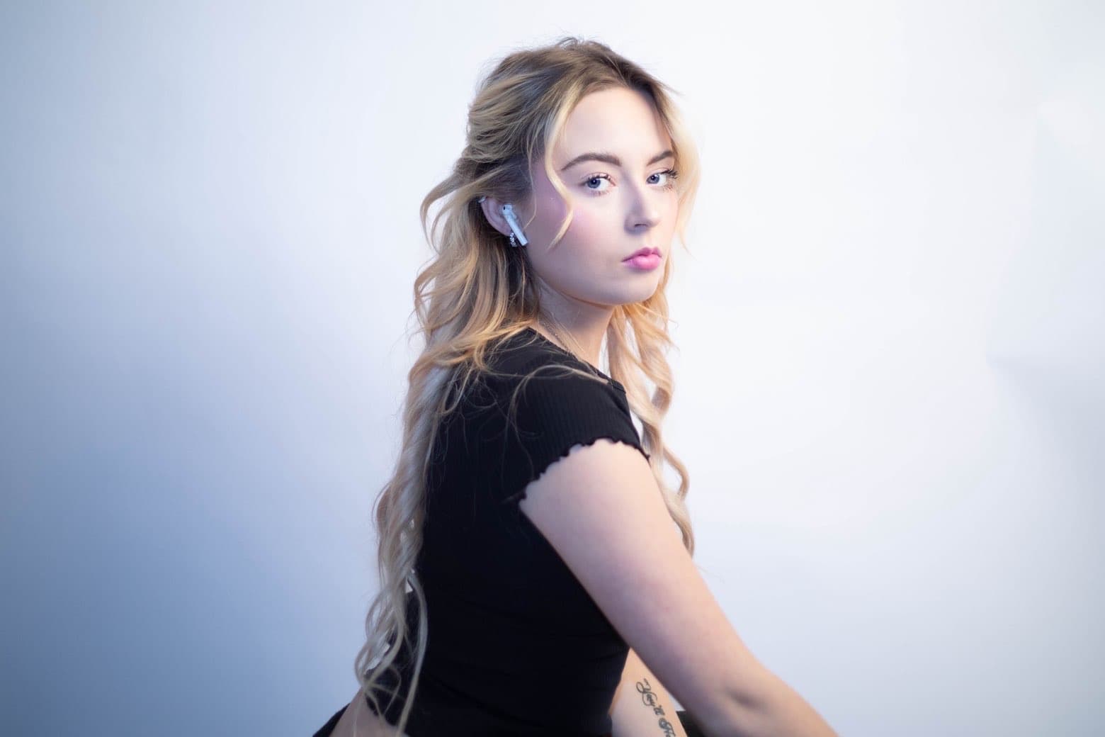 Cinematic portrait photography with dramatic studio lighting